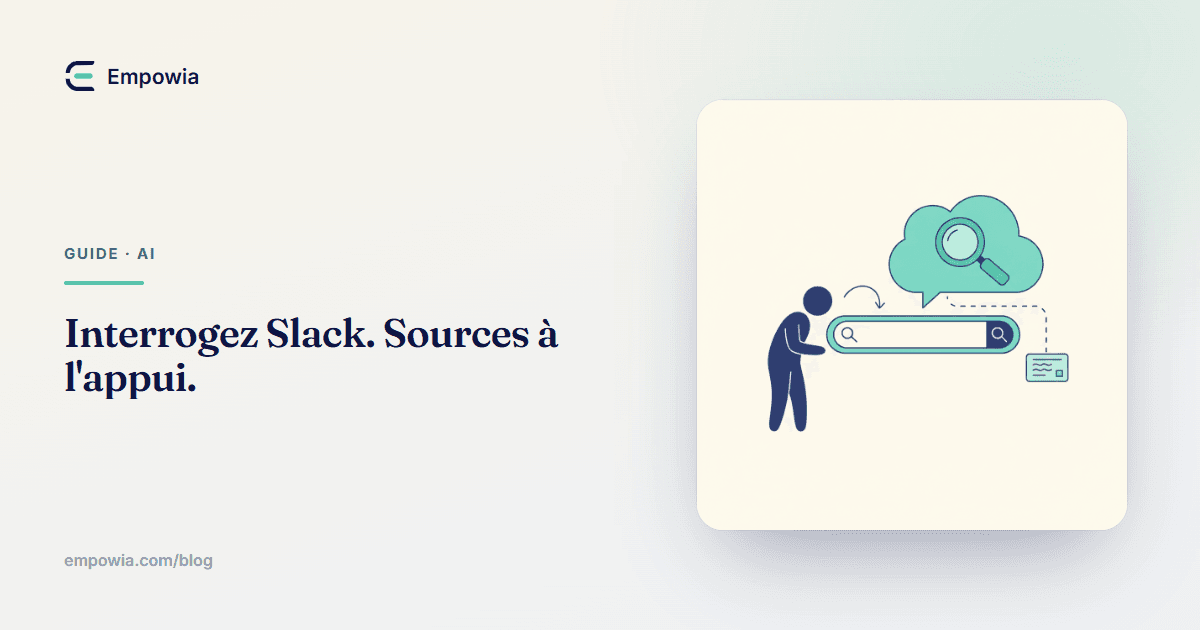 Posez une question à Slack en langage naturel — et obtenez une réponse avec preuves à l'appui