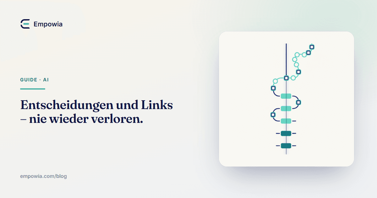 Wie du Entscheidungen aus Slack erfasst (und jeden geteilten Link wiederfindest)