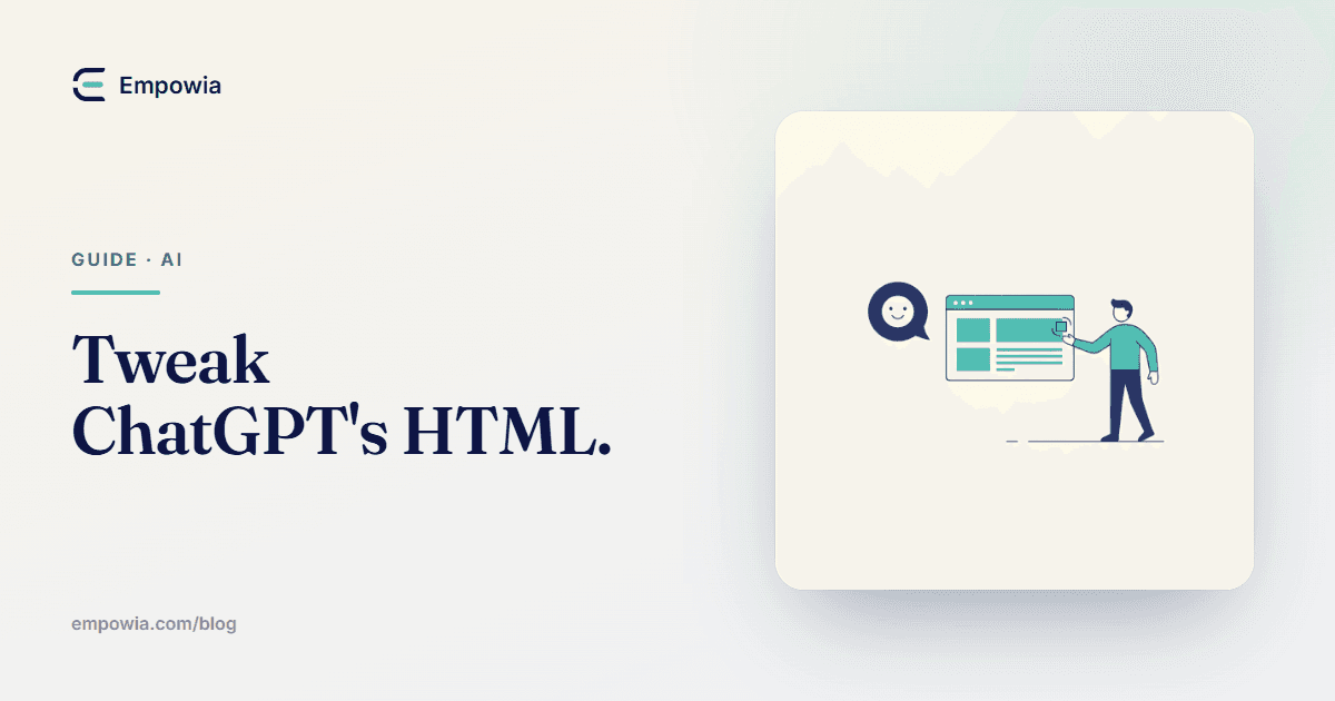 How to Edit HTML Generated by ChatGPT