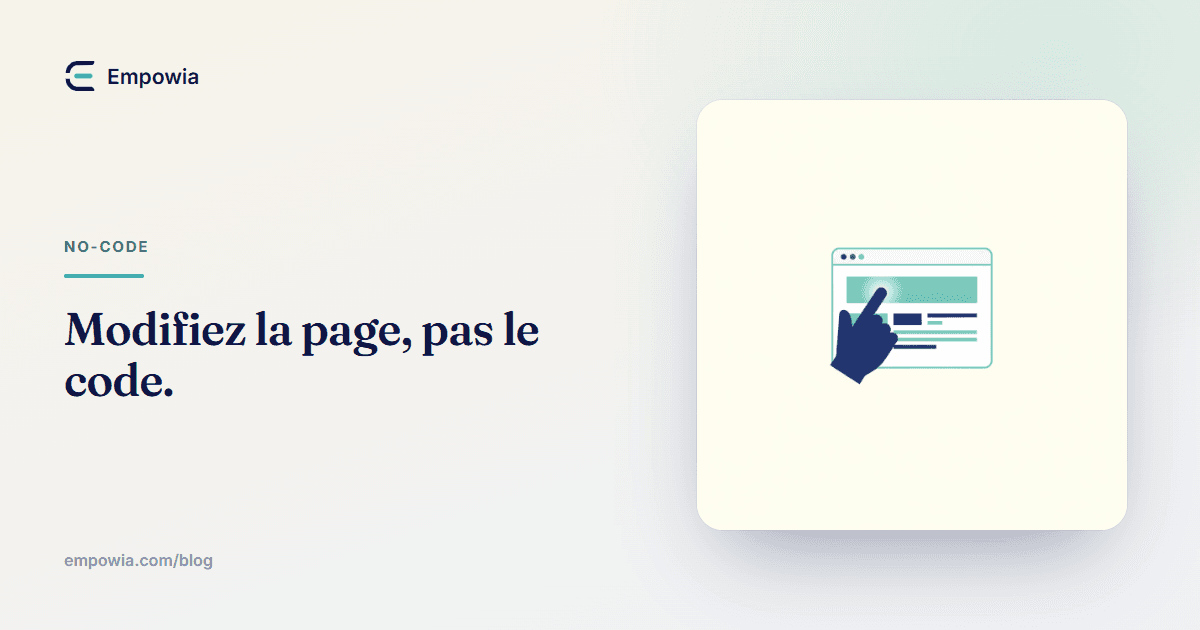 Modifier du HTML visuellement, sans écrire de code