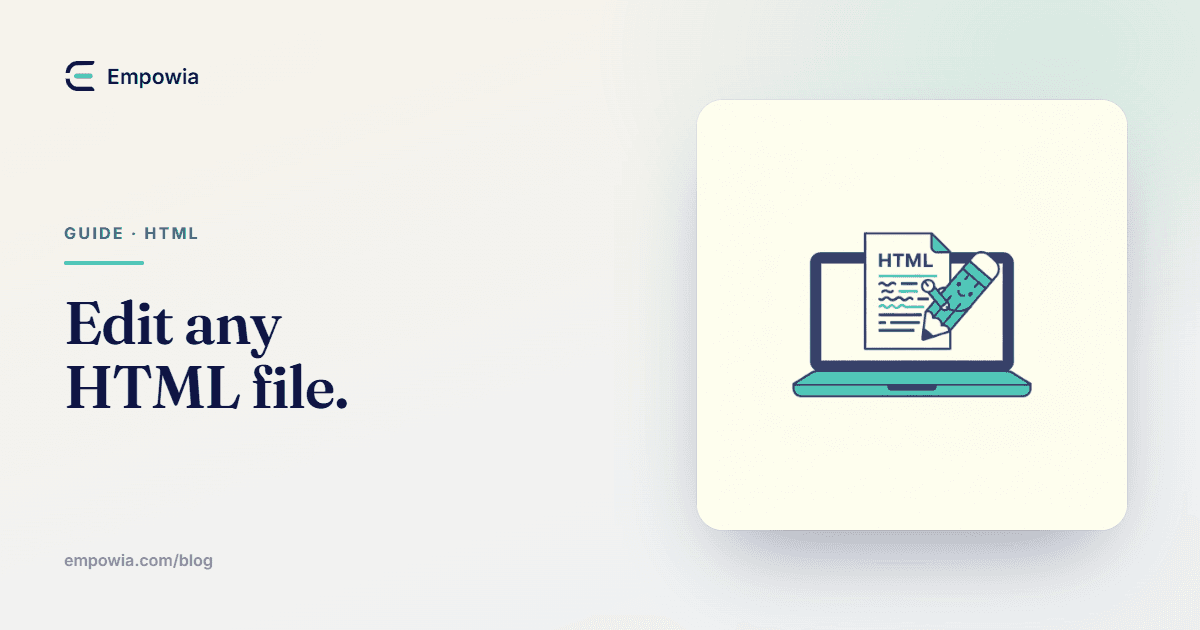 How to Edit an HTML File — Your Real Options