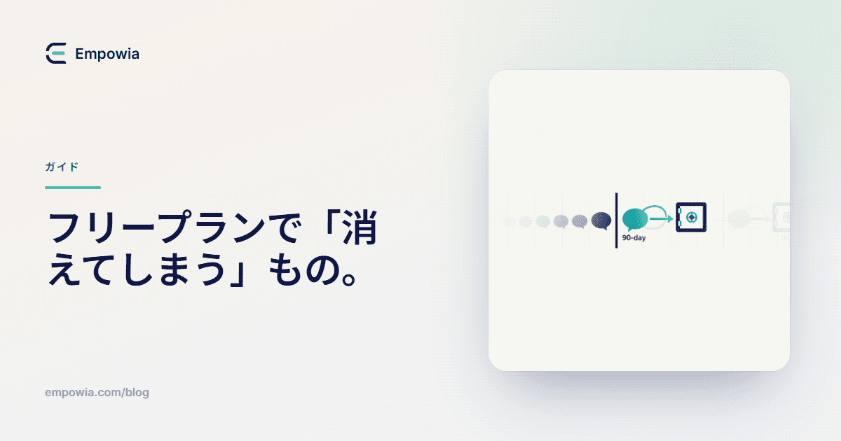 Slack無料プランのメッセージは90日後、1年後にどうなるのか
