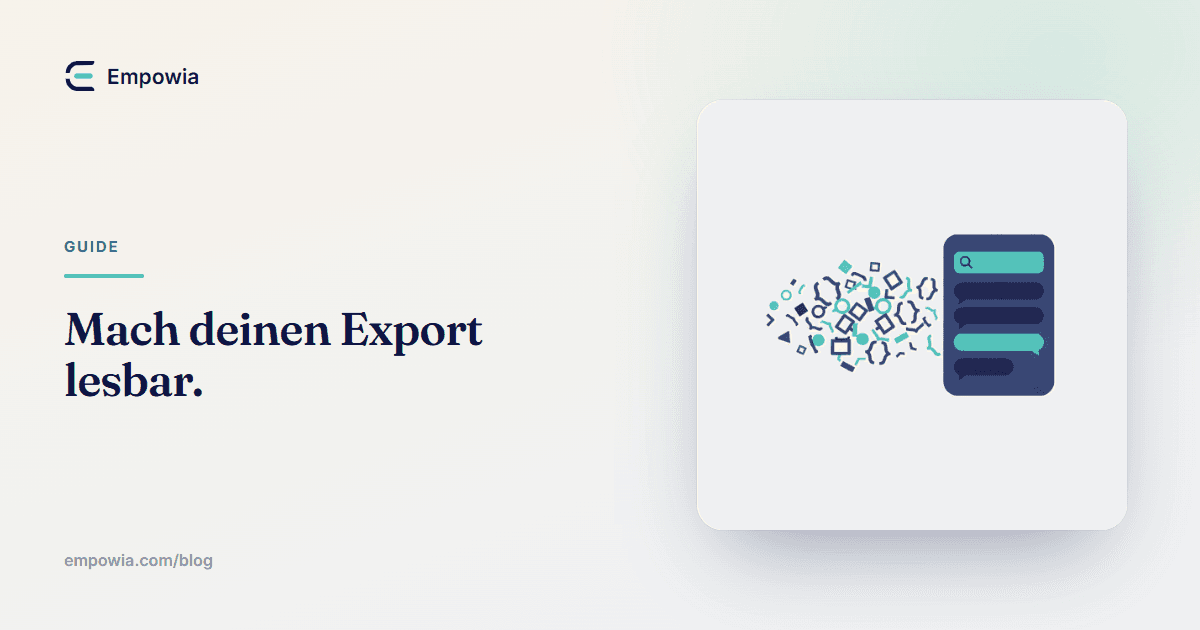 Wie du einen Slack-Export lesbar und durchsuchbar machst